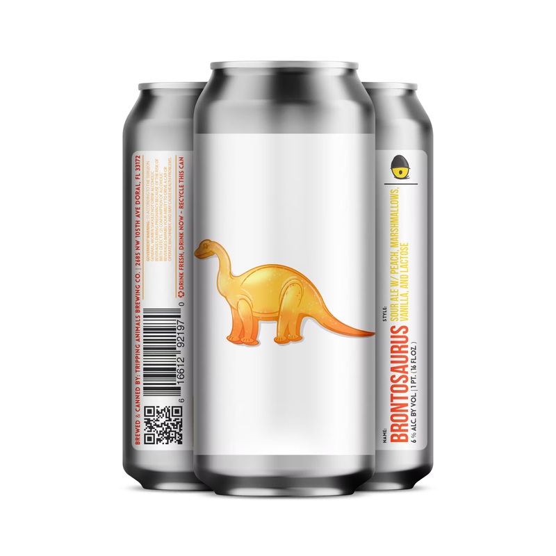 Tripping Animals Brontosaurus Sour 4 PACK 16 OZ CANS