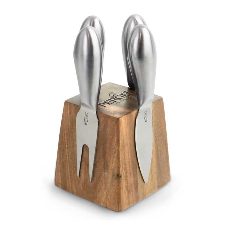 Wood Block Knives Set