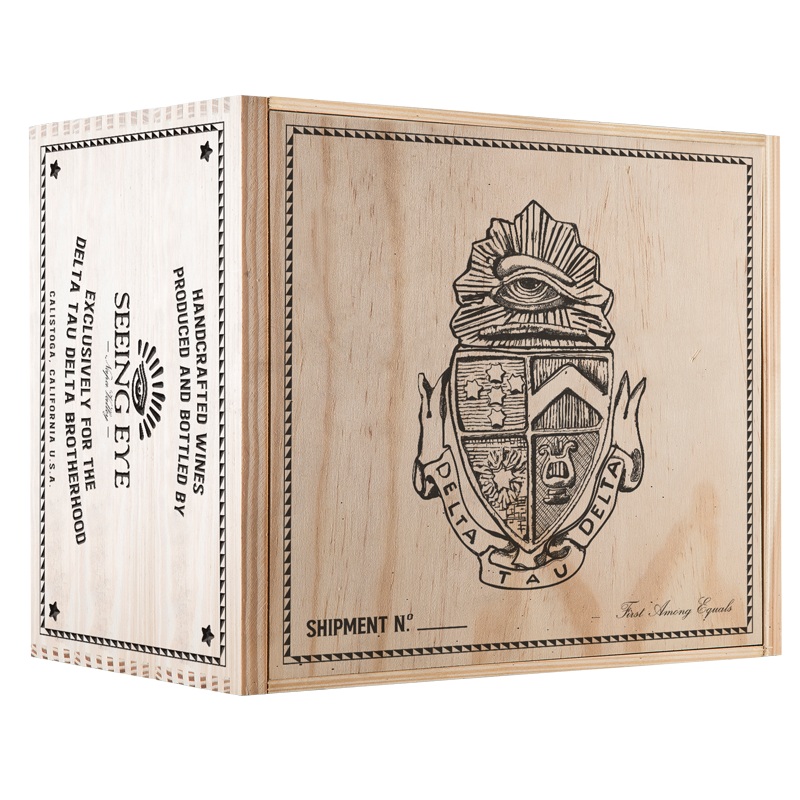 6-Bottle Wood Crate