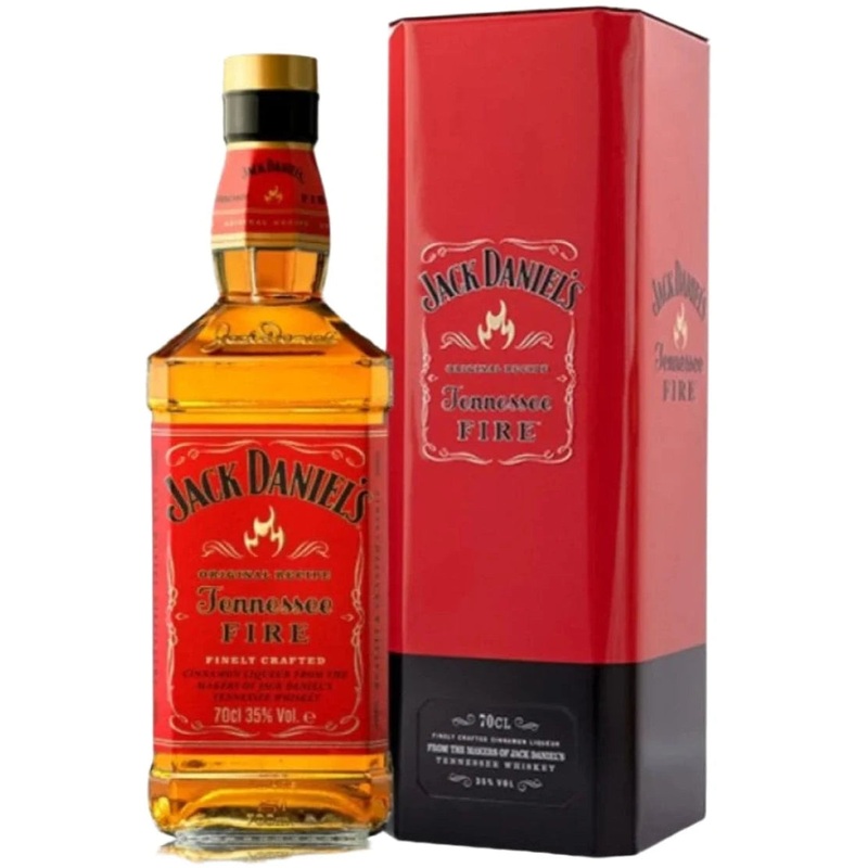 Jack Daniel's Tennessee Fire Whiskey Gift Tin 70cl