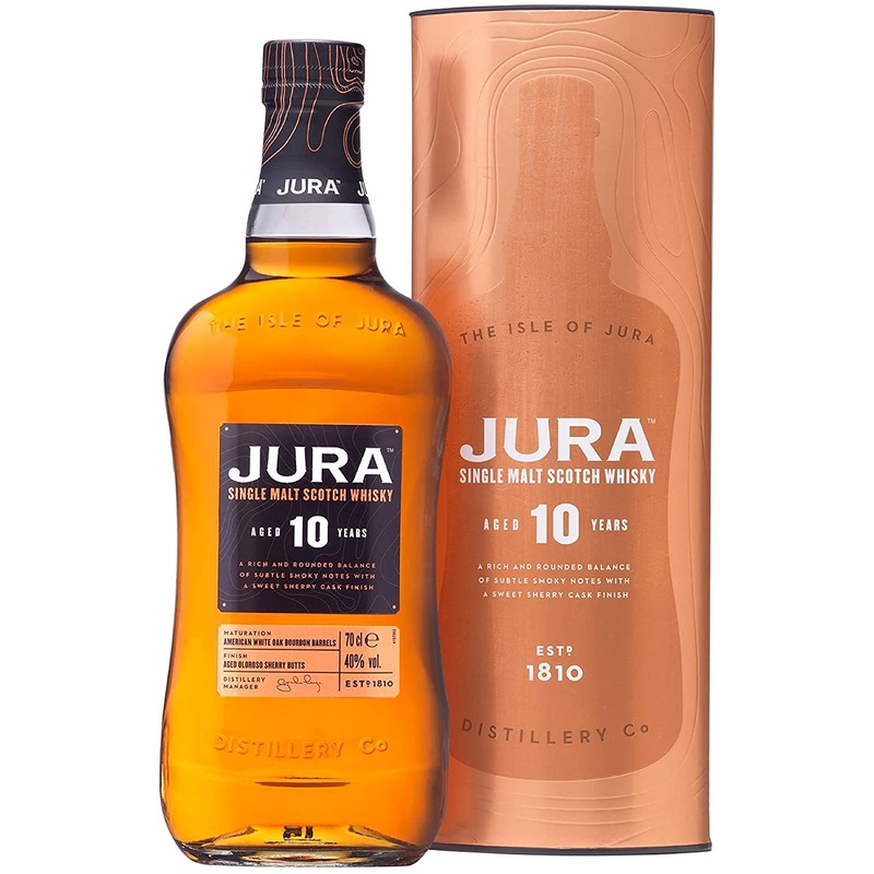 Jura 10 Year Old Single Malt Scotch Whisky 70cl