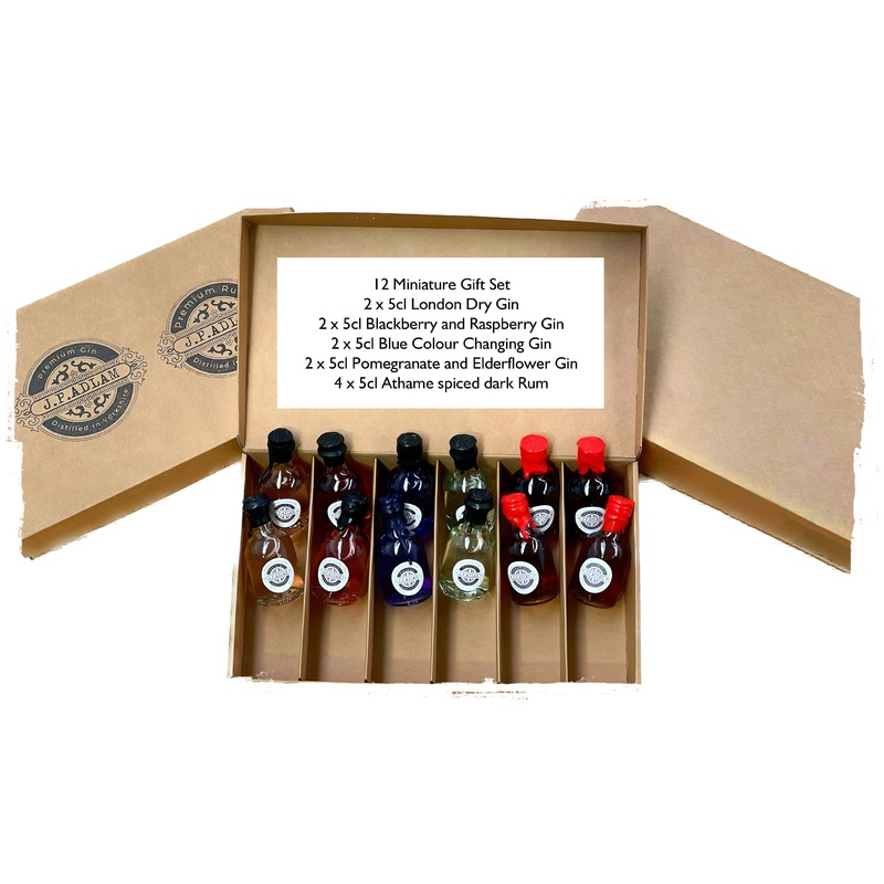 J.P Adlam Gin & Rum Tasting Box 12x5cl