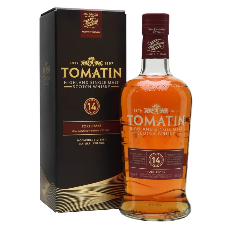 Tomatin 14 Years Old Port Wood Finish, 70cl Bottle