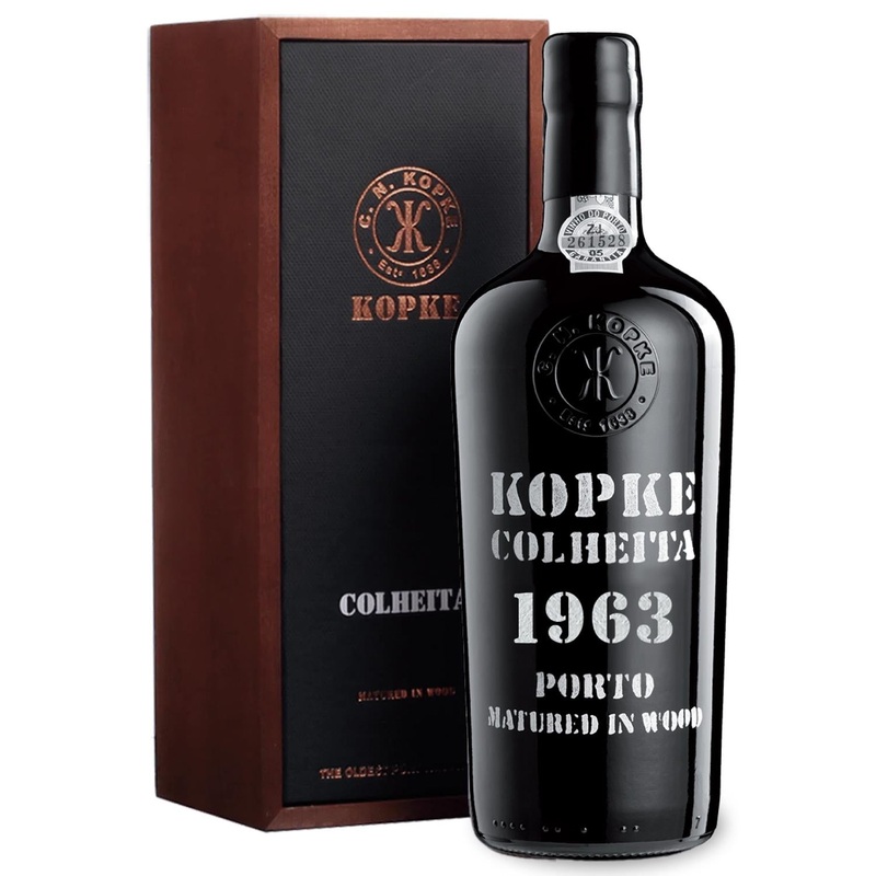 Kopke Colheita Port 1963 In Wooden Gift Box 75cl