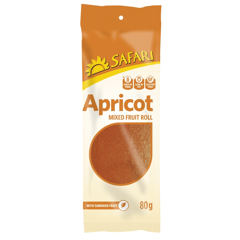 Safari Fruit Rolls Apricot 80g