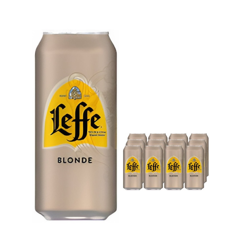 Leffe Blond Beer Can Multipack, 12 x 440 ml