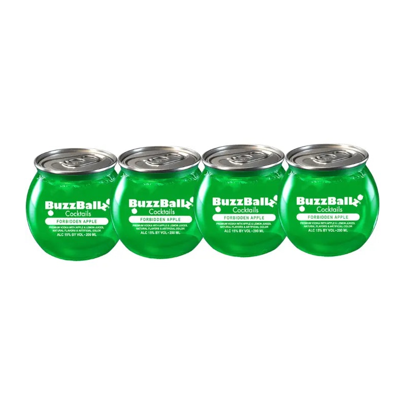 Buzzballz Forbidden Apple Pre-Mixed Cocktails 4-Pack