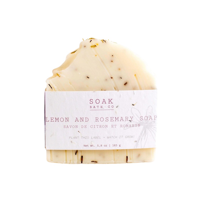 Lemon and Rosemary Soap Bar SINGLE