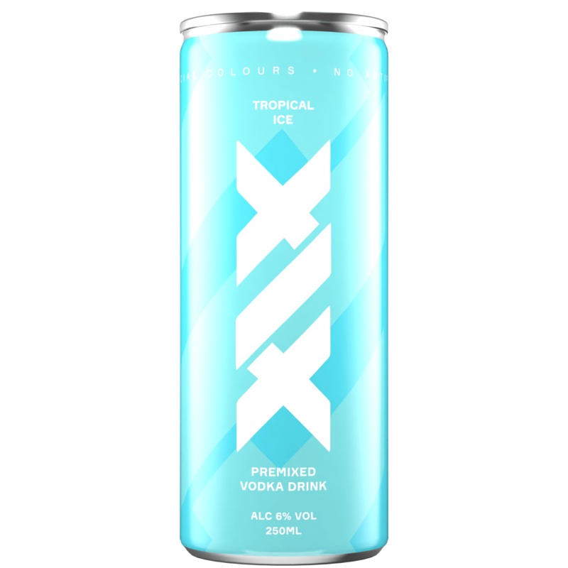 XIX Vodka Tropical Ice by The Sidemen RTD Cans 12x250ml