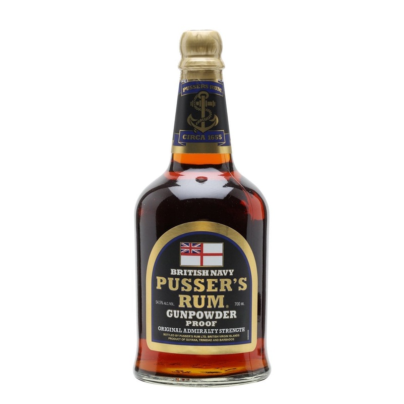 Pusser's Gunpowder Proof British Navy  Rum 54.5% 70cl