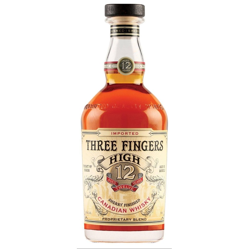 Three Fingers High 12 Yr Canadian Whiskey 750mL