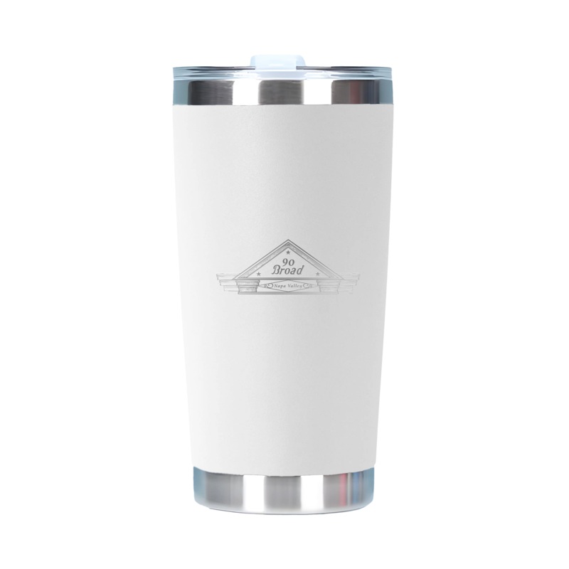 20oz Double Wall Stainless Steel Tall Tumbler with Lid White