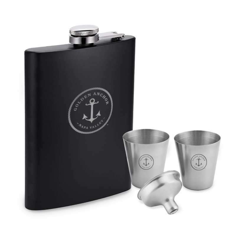 Black Flask Set