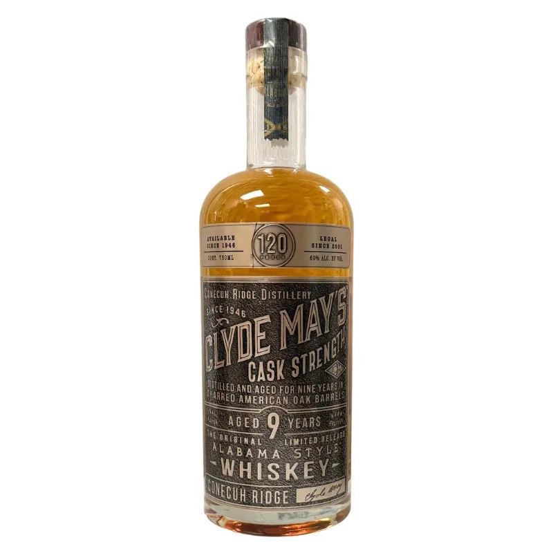 Clyde May's 9 Year Cask Strength Alabama Whiskey 120 Proof