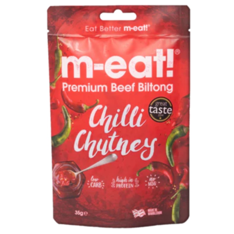 m-eat! Beef Biltong Chilli Chutney 75g