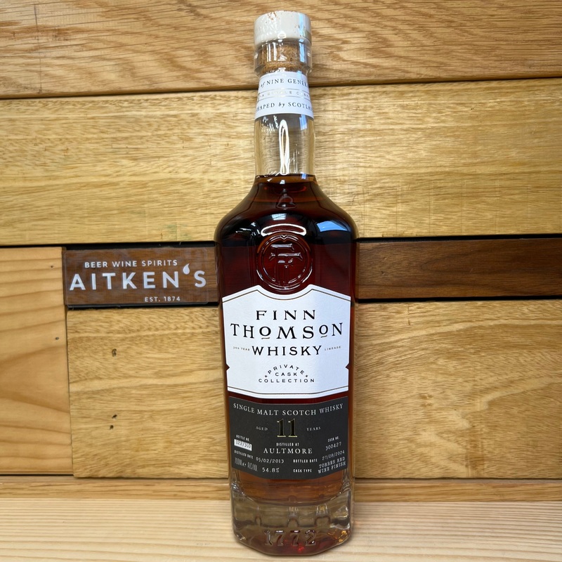 Finn Thomson Whisky Aultmore 11 Year Old Single Malt Whisky, 2013 Cask #300427