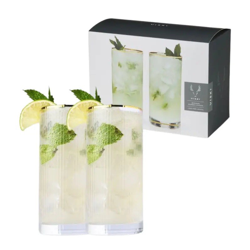 Meridian Crystal Highball Glasses Viski