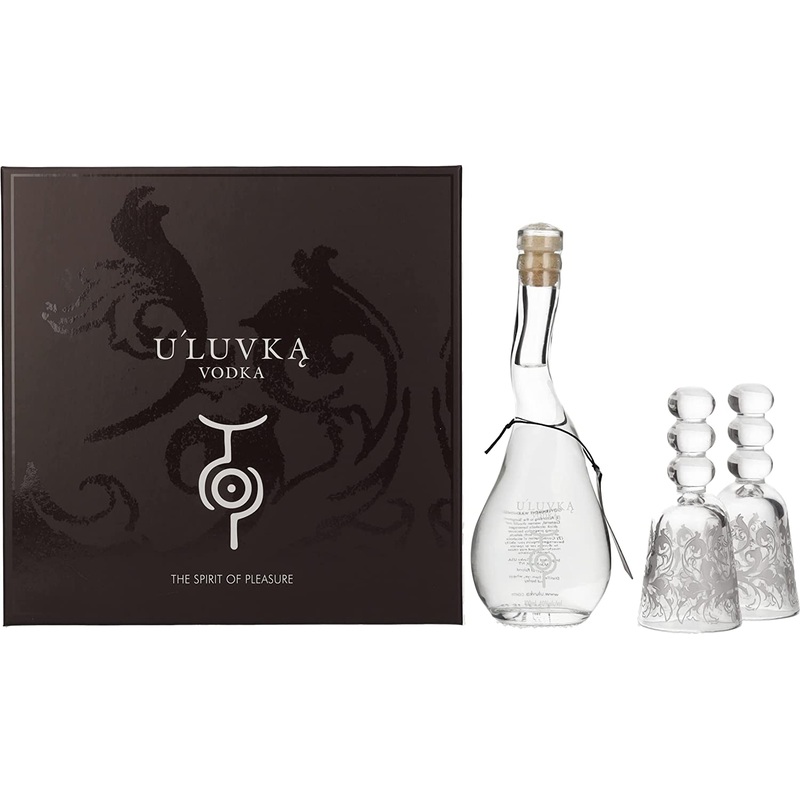 U'Luvka Vodka Gift Pack 10cl with 2 x Glasses
