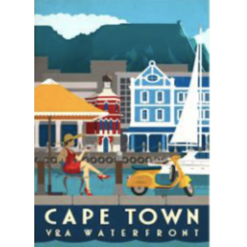 Wooden Post Card - V&A Waterfront