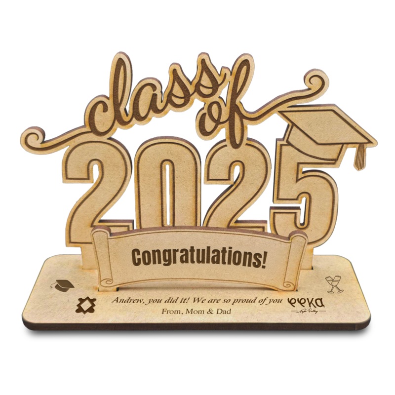 3D Wood Card - Graduation