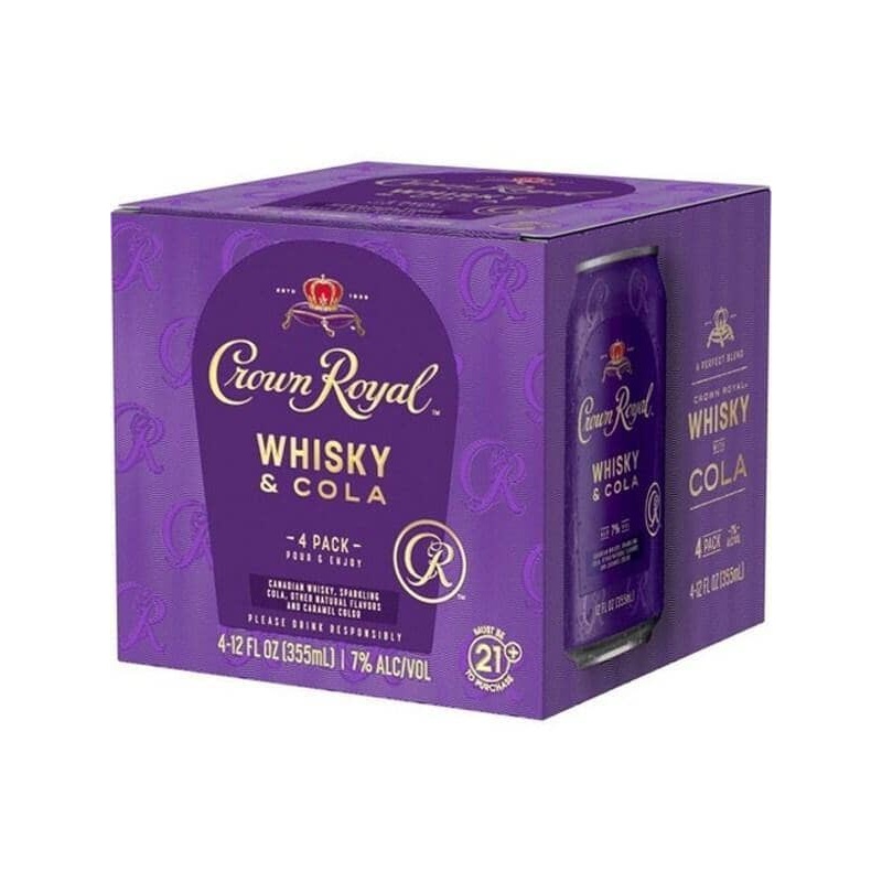 Crown Royal Whisky & Cola 4 Pack Cans