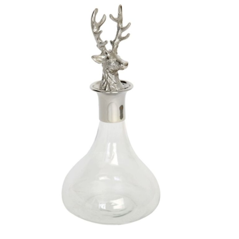 Culinary Concepts Decorative Decanter with Stag Stopper