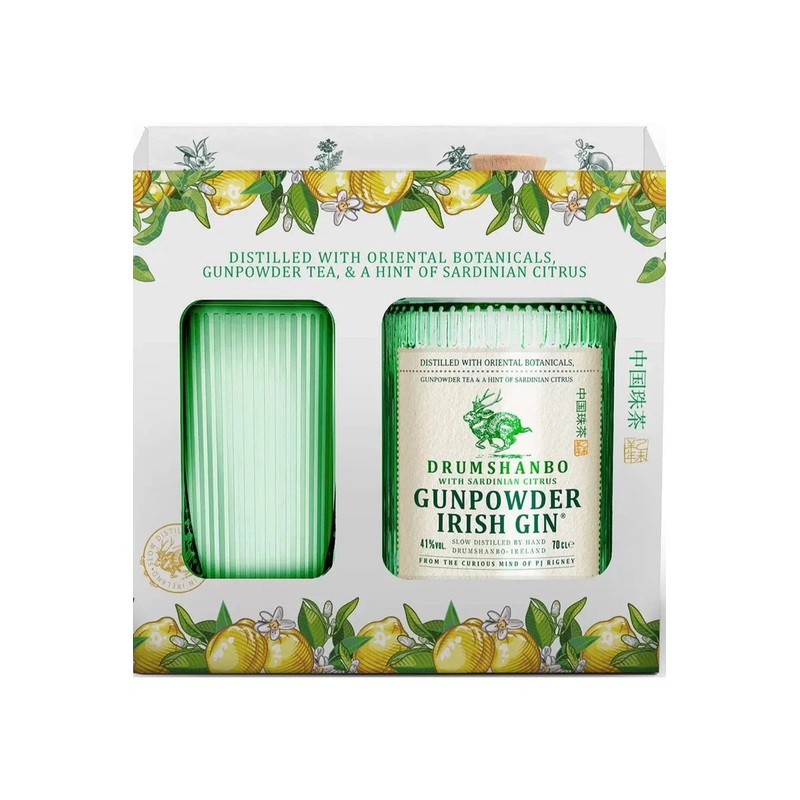 Drumshanbo Gunpowder Sardinian Citrus Irish Gin Gift Pack 1 Bottle