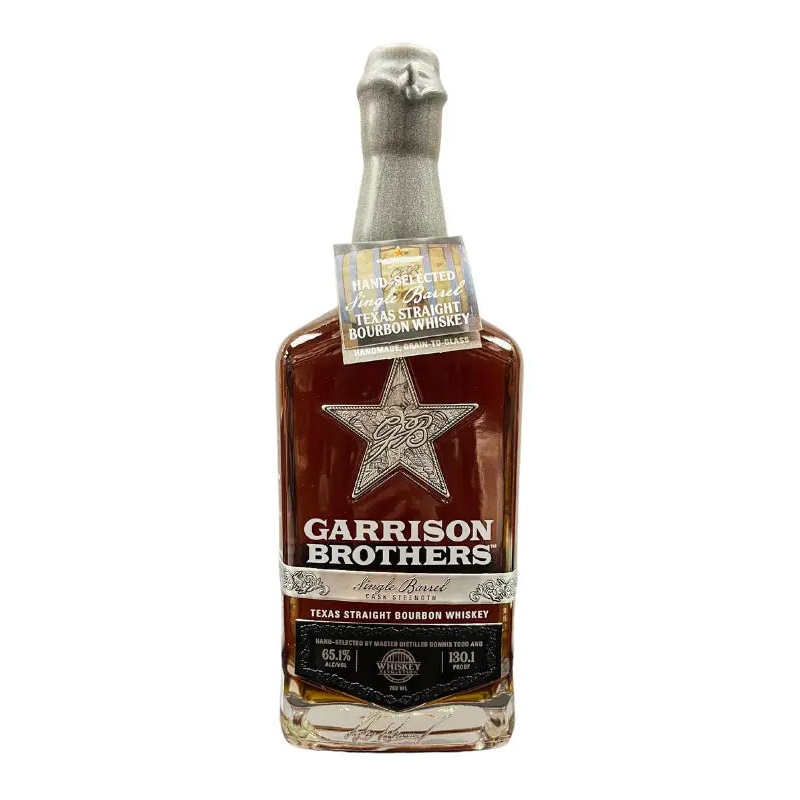 Garrison Brothers Cask Strength Single Barrel Bourbon Hand-Selected by "Whiskey Revolution" 750mL
