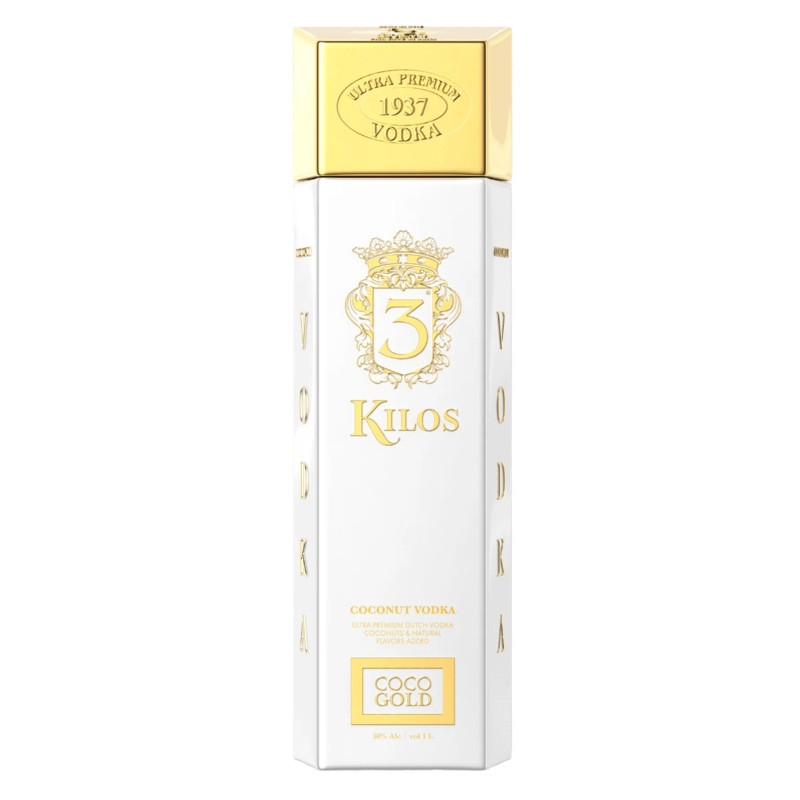 3 Kilos Coconut Gold Vodka 1L