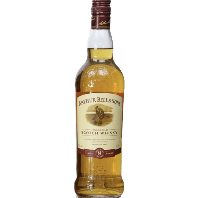 Arthur Bell & Sons 8 Year Old Scotch Whisky (Curling Label) 70cl
