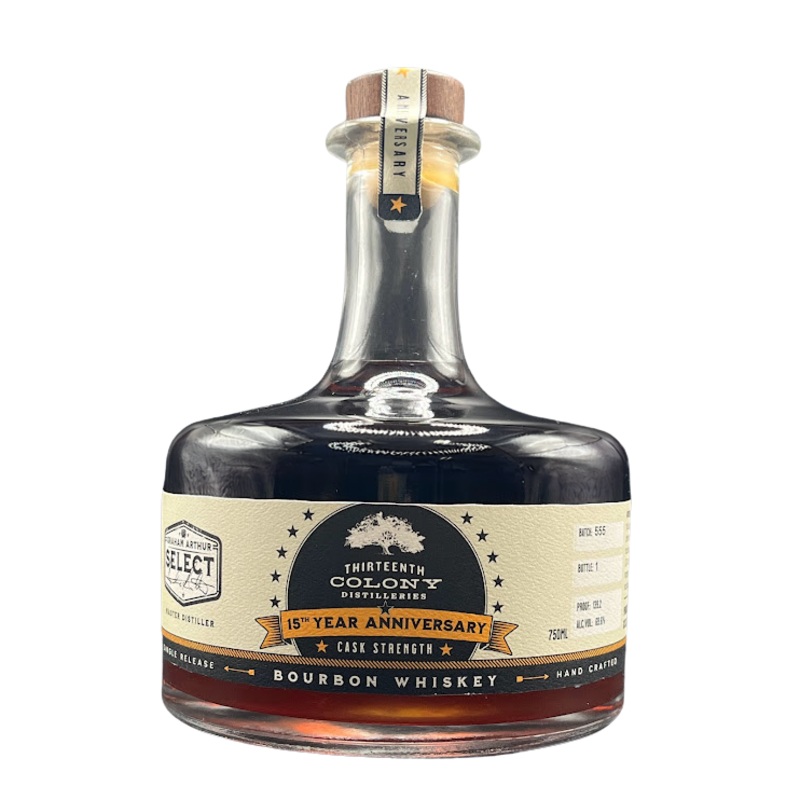 Thirteenth Colony Distillery 15th Anniversary Cask Strength Bourbon 139.2 Proof
