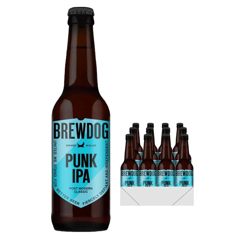 BrewDog Punk IPA Beer Multipack, 12 x 330 ml