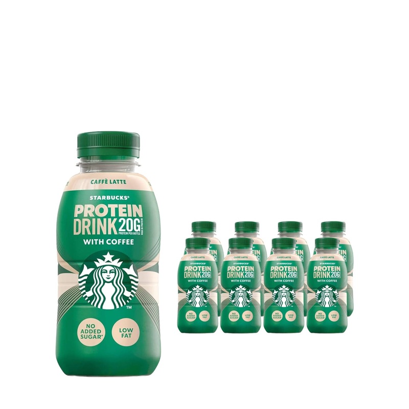 Starbucks Protein Drink with Coffee Caffe Latte Multipack, 8 x 330 ml