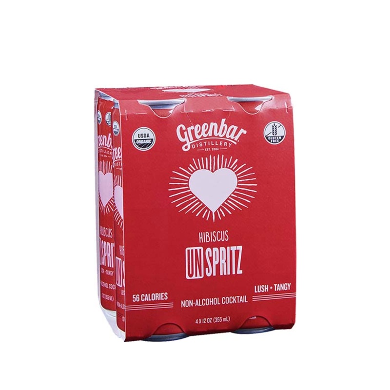 Greenbar UN-Hibiscus Spritz (Non-Alcoholic) 4 PACK 12 OZ CANS