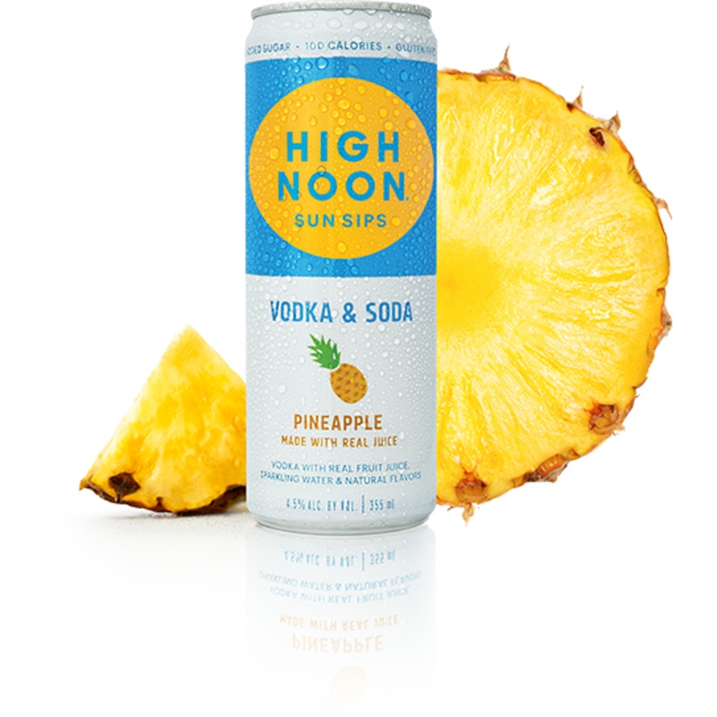 High Noon Sun Sips Pineapple Vodka & Soda Hard Seltzer 4pk