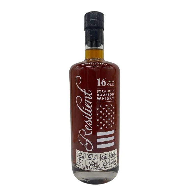 Resilient 16 Year Old Straight Bourbon Whiskey Barrel #186 113.44 Proof 750mL