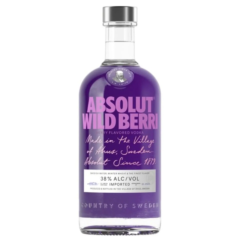 Absolut Wild Berri Flavoured Vodka, 70 cl