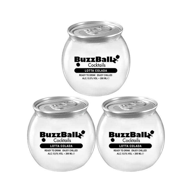 BuzzBallz Lotta Colada Cocktail, 3 x 200 ml