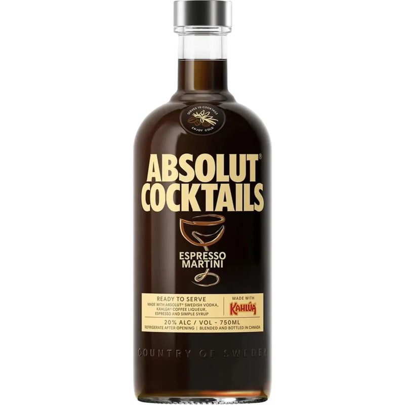 Absolut Espresso Martini Cocktail 750 ML