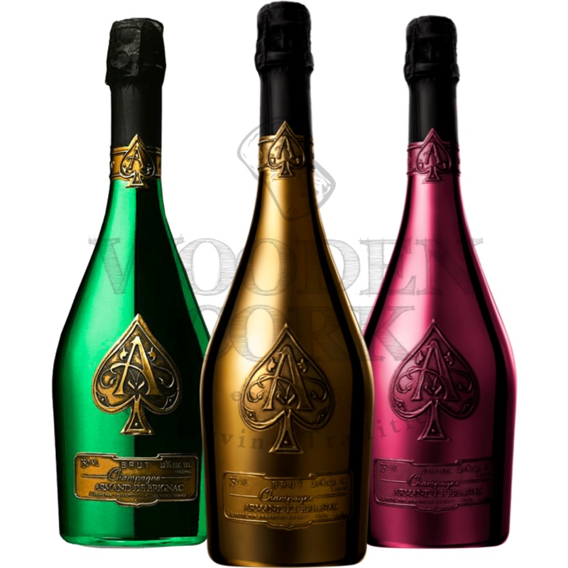 Ace of Spades Gold, Green & Demi Sec Champagne Bundle