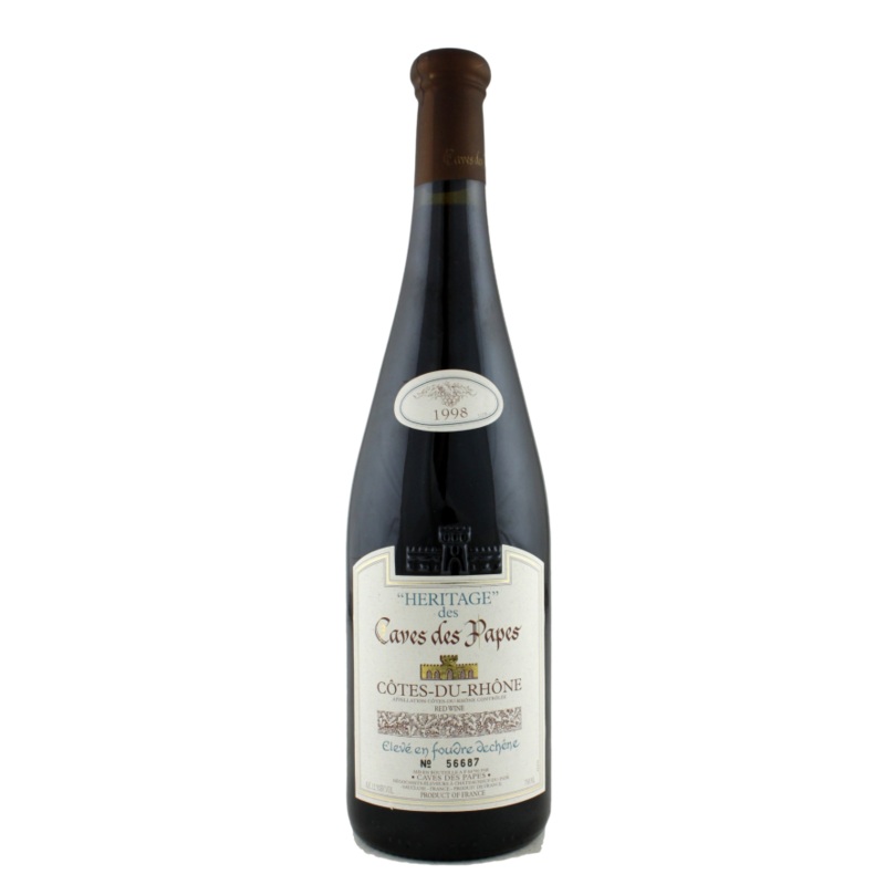 Caves des Papes Cotes du Rhone Heritages Blanc 750 ML