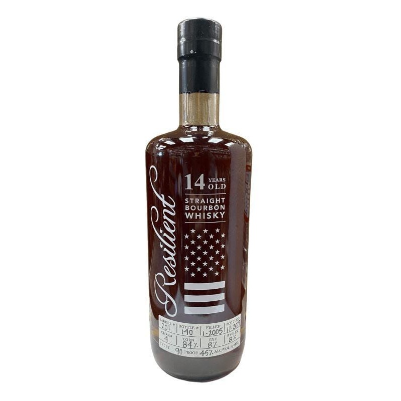 Resilient 14 Year Old Straight Bourbon Whiskey Barrel #201 90 Proof 750mL