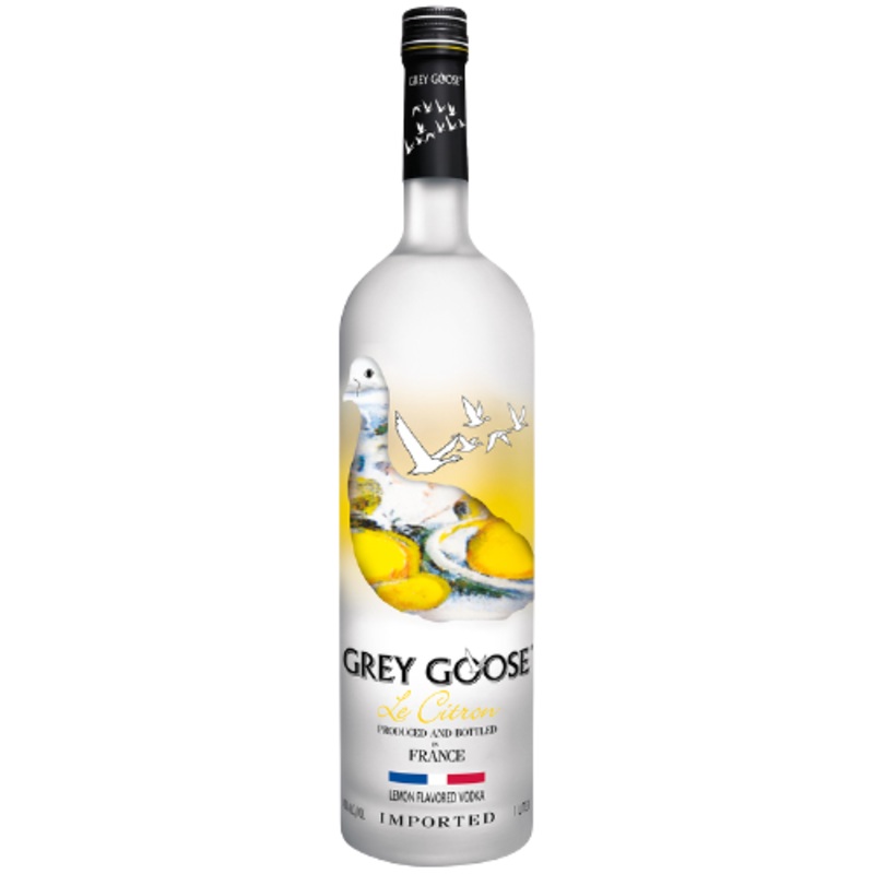Grey Goose Citrus Flavored Vodka Le Citron 80 1 L