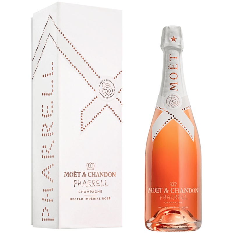 Mot & Chandon X Pharrell Williams Nectar Imperial Rose Limited Edition 750 ML