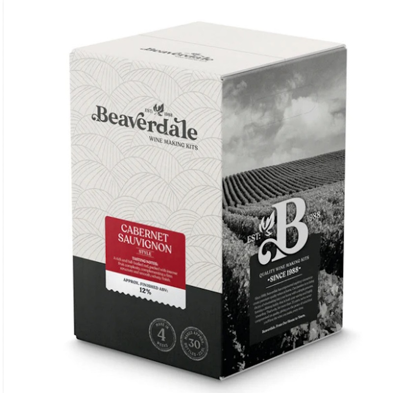 Beaverdale 23l 30 Bottle Red Wine Kit - Cabernet Sauvignon