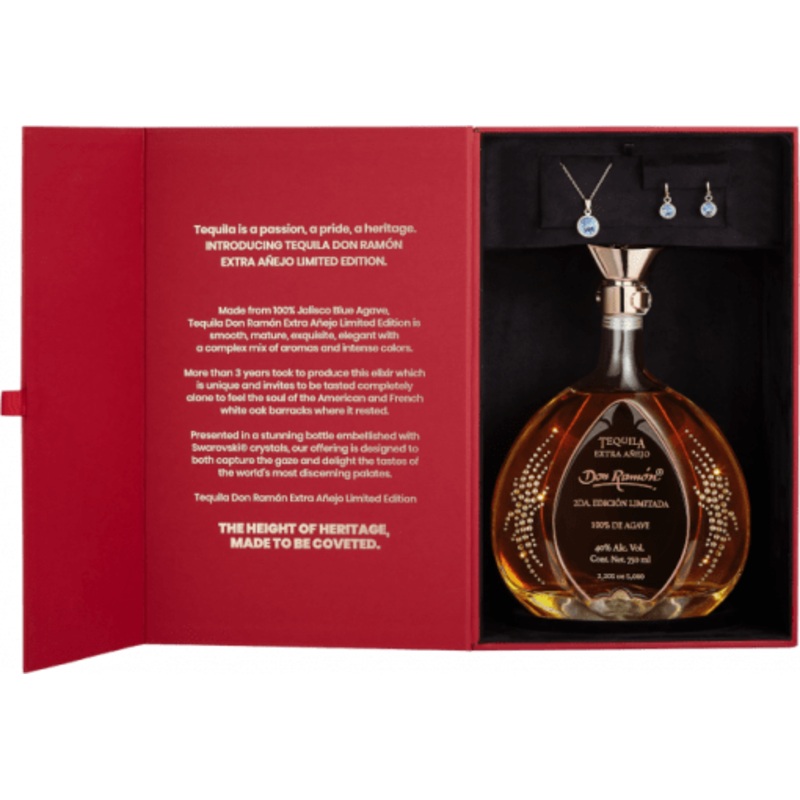 Don Ramn Limited Edition Swarovski Extra Anejo Tequila Gift Box 75cl