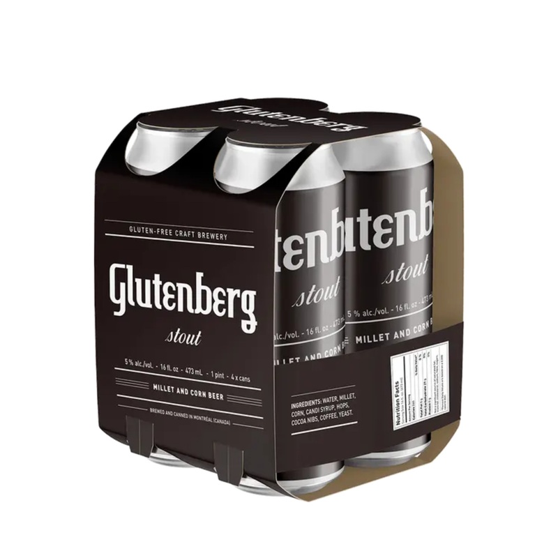Glutenberg Stout 4 PACK 16 OZ CANS