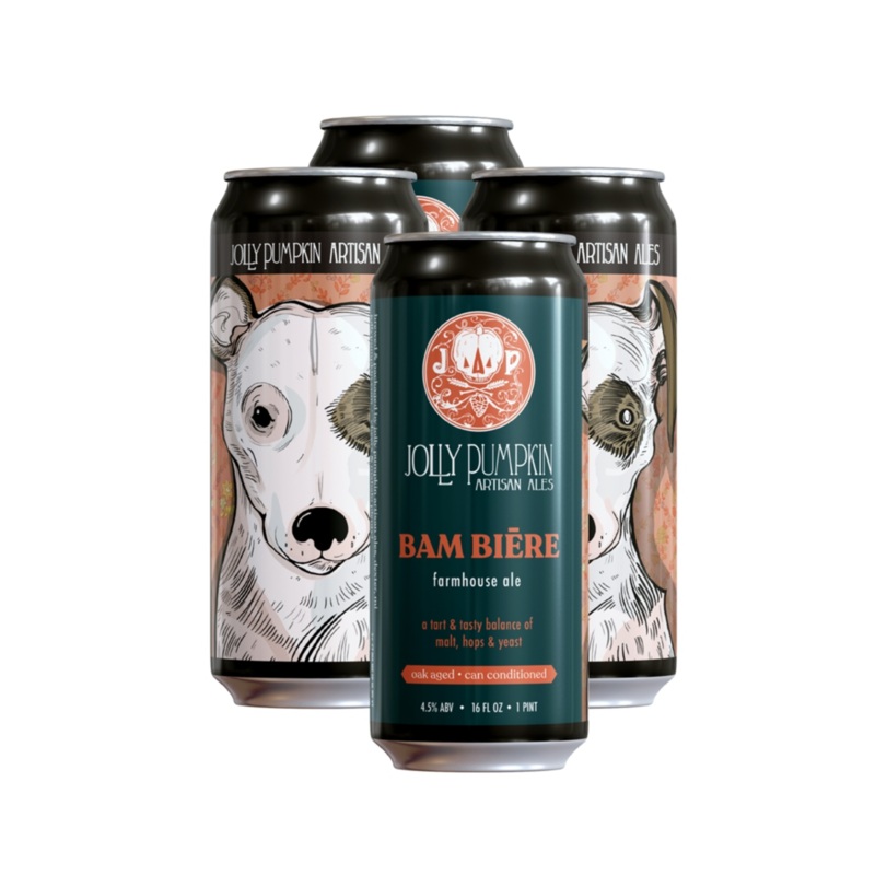 Jolly Pumpkin Bam Biere Farmhouse Ale 4 PACK 16 OZ CANS