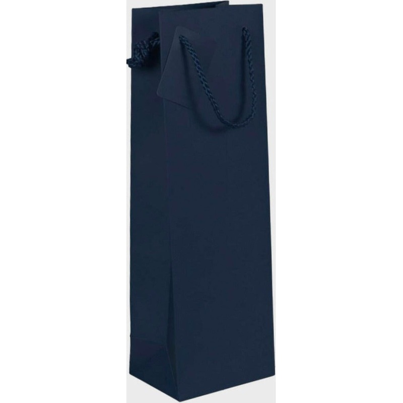 Navy Bottle Bag 1 Bottle Bag