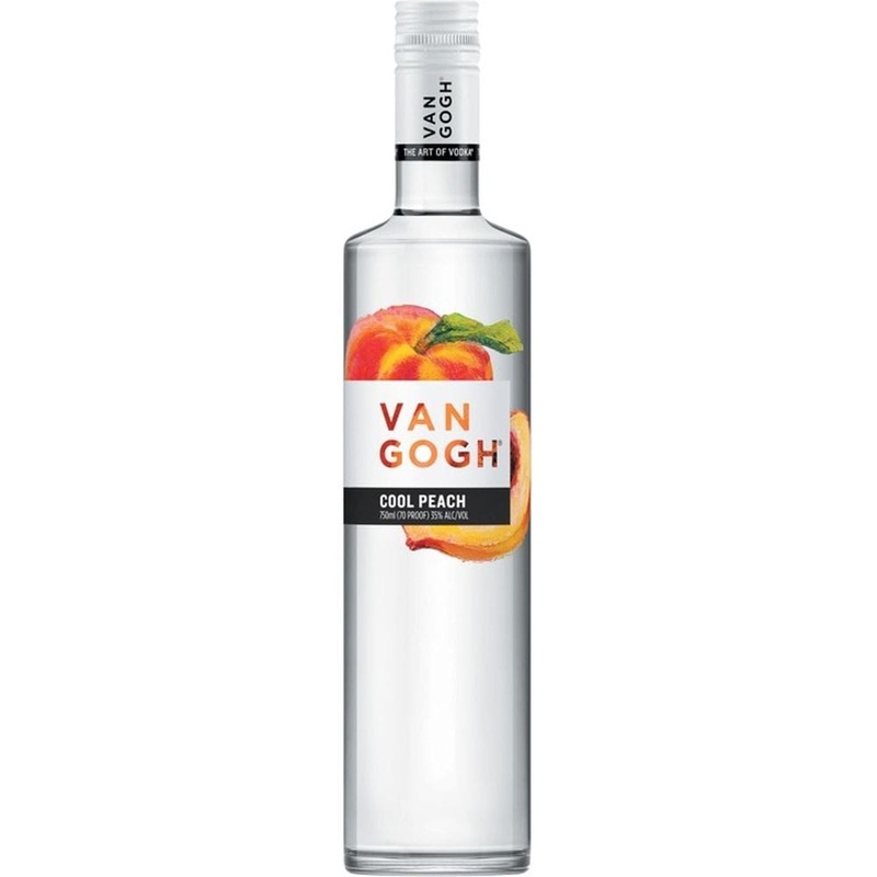 Van Gogh Peach Flavored Vodka Cool Peach 750 ML